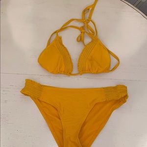 Shade & Shore yellow swimsuit